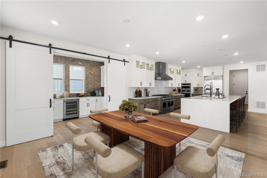 Furnished interior view inside a new home in Autograph at Lyric, Lone Tree (Image 11).