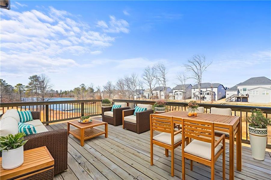 Exterior details and patio area of a home in , Hoschton (Image 25).