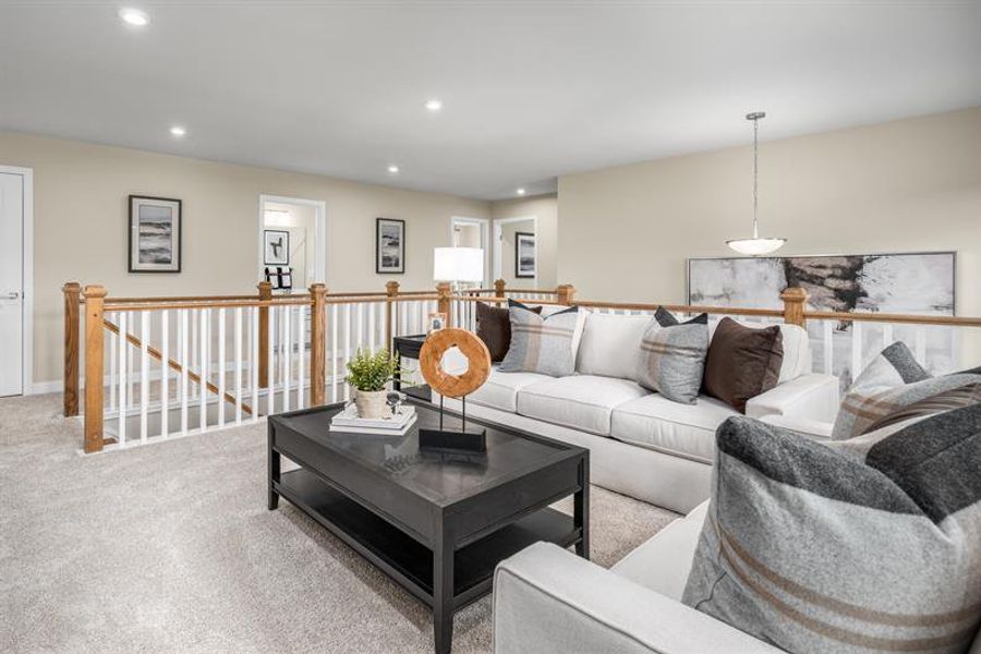 Representative furnished interior of a home built from the Corsica by Ryan Homes in Muirwood, Murfreesboro (Image 19).