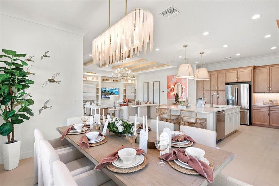 Furnished interior view inside a new home in Valencia Ridge, Wesley Chapel (Image 16).