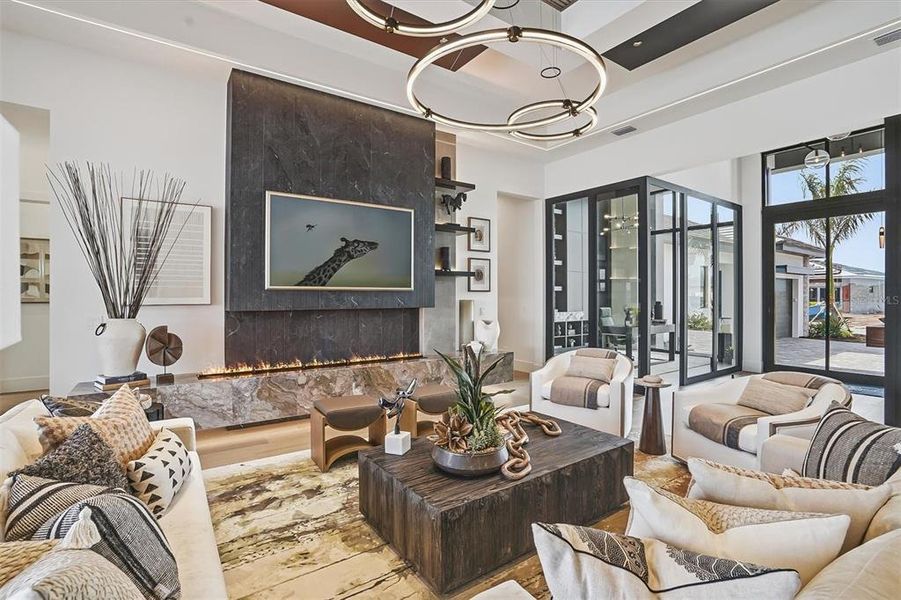 Furnished interior view inside a new home in , Sarasota (Image 8).