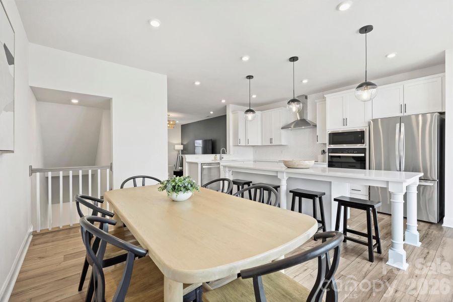 Furnished interior view inside a new home in The Townes of Cotswold, Charlotte (Image 11).