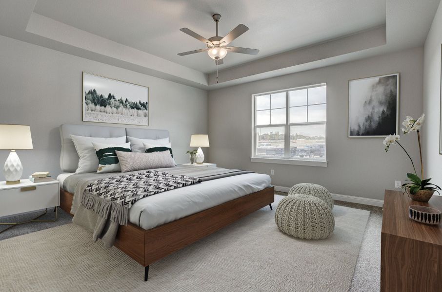 Representative furnished interior of a home built from the The Larkspur by Landmark Homes in Country Farms Village - The Cottages, Windsor (Image 9). Representative furnished interior of a home built from the The Larkspur by Landmark Homes in Country Farms Village - The Cottages, Windsor (Image 9).