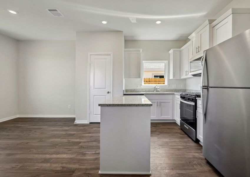 Chef-ready kitchen with stainless steel appliances