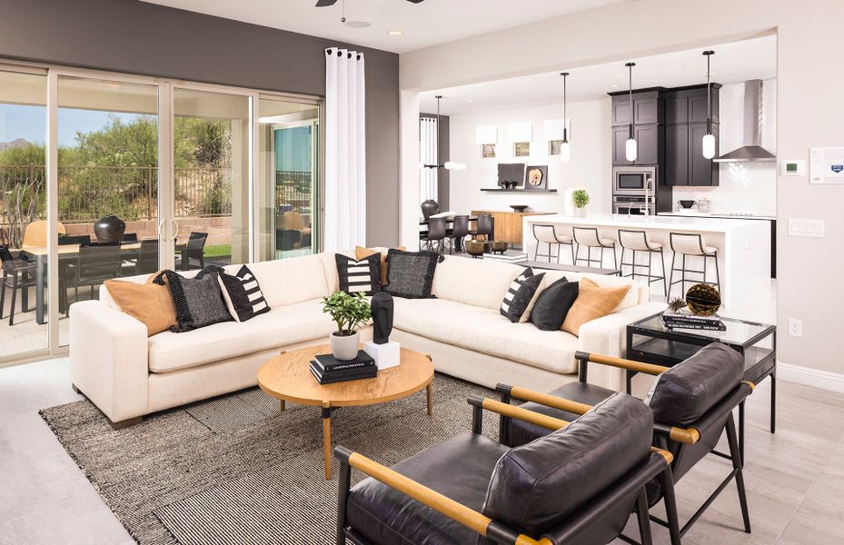 Representative furnished interior of a home built from the Patagonia by Pulte Homes in Vistoso Canyon Estates, Oro Valley (Image 10).