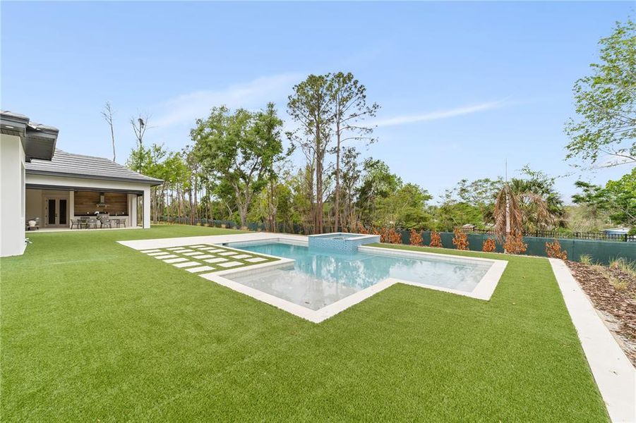 Exterior details and patio area of a home in Bella Collina, Montverde (Image 28). Exterior details and patio area of a home in Bella Collina, Montverde (Image 28).