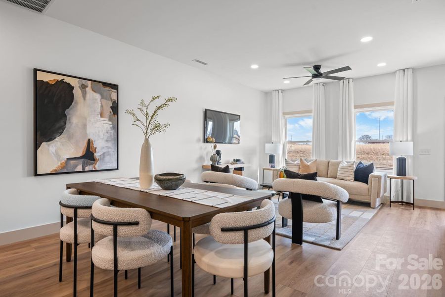 Furnished interior view inside a new home in , Hickory (Image 14).