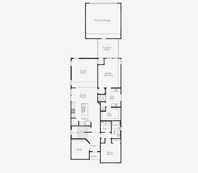 2D floor plan layout of this home in Cambridge Crossing, Celina, TX (Image 16). 2D floor plan layout of this home in Cambridge Crossing, Celina, TX (Image 16).
