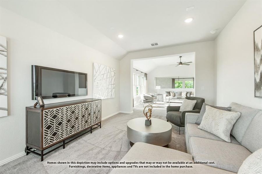 Furnished interior view inside a new home in The Oaks, Red Oak (Image 8). Furnished interior view inside a new home in The Oaks, Red Oak (Image 8).