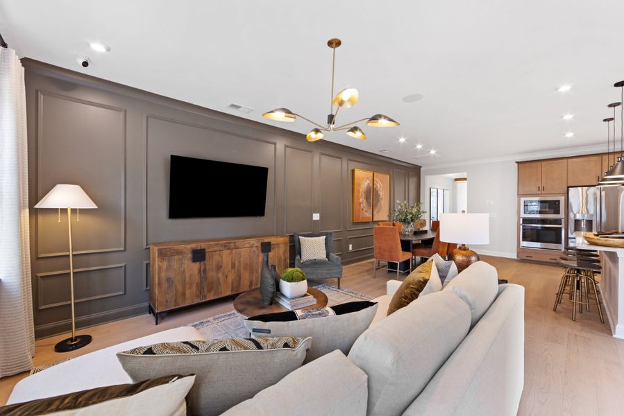 Representative furnished interior of a home built from the Knight by Tri Pointe Homes in Southbridge, Fort Mill (Image 15).