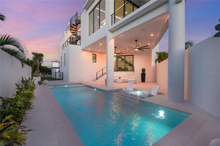 Exterior details and patio area of a home in , Longboat Key (Image 42).