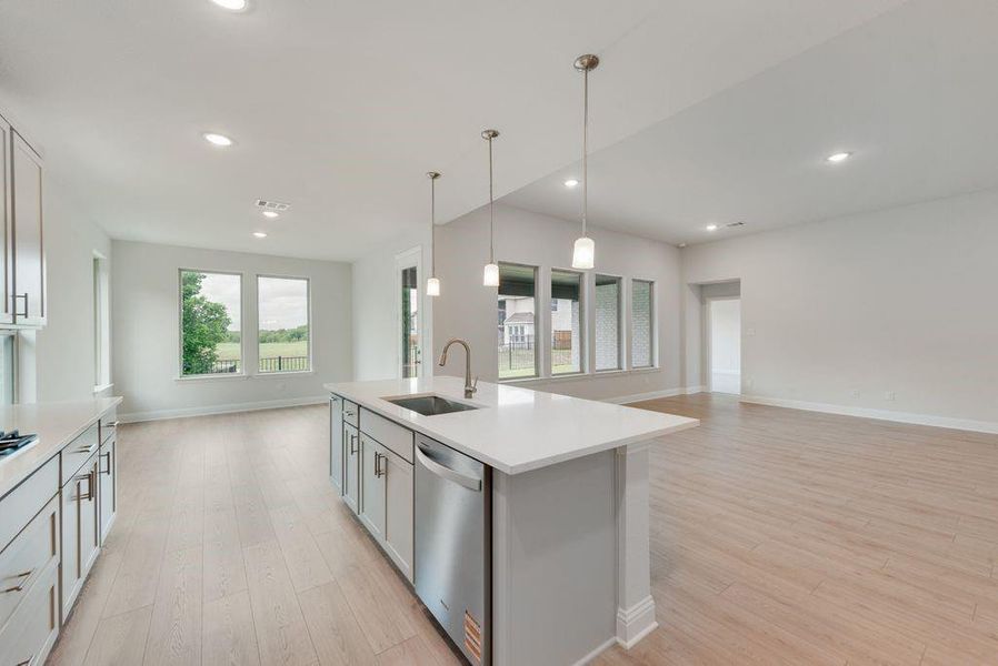 Furnished interior view inside a new home in Valencia On The Lake, Little Elm (Image 10).