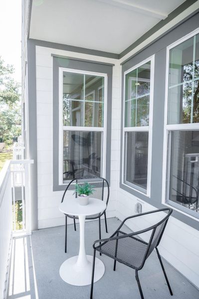 Exterior details and patio area of a home in , North Charleston (Image 22).