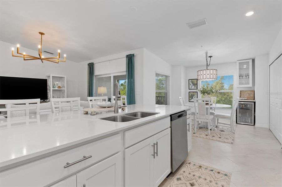 Furnished interior view inside a new home in Heritage Landing, Punta Gorda (Image 19).