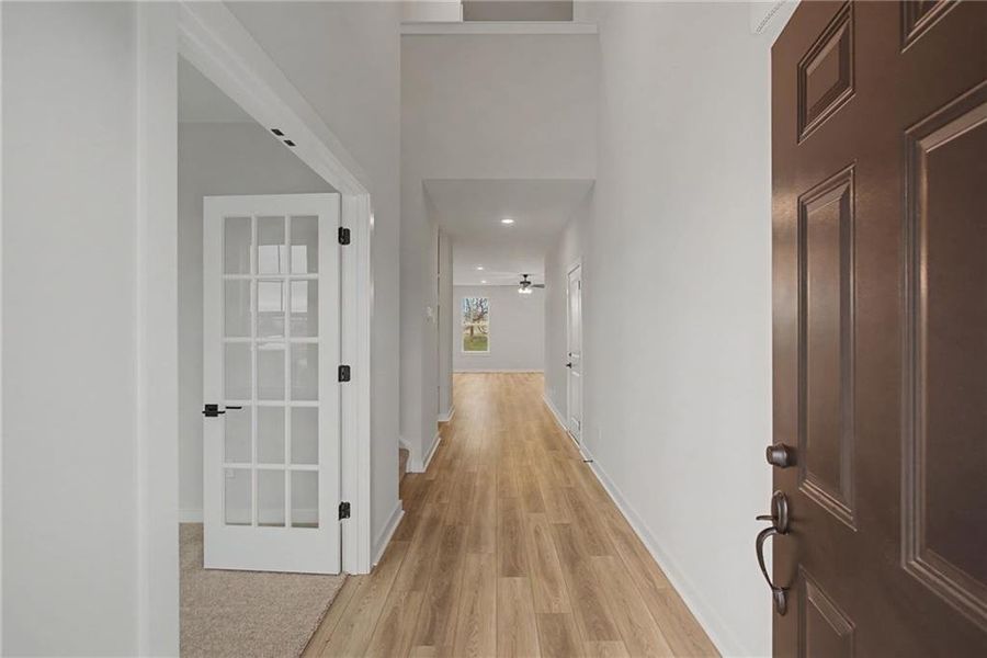 Spacious, unfurnished interior of a new home in The Park at Brighton, Locust Grove (Image 27).