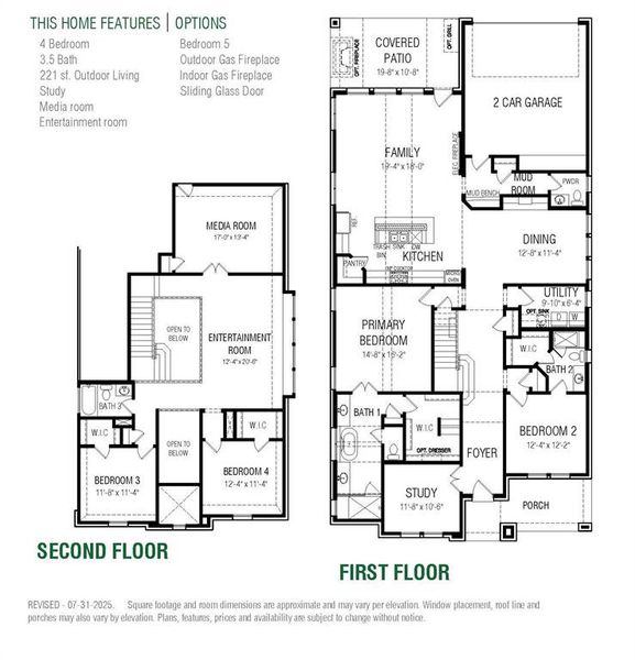 2D floor plan layout of this home in The Grove Frisco, Frisco, TX (Image 3). 2D floor plan layout of this home in The Grove Frisco, Frisco, TX (Image 3).