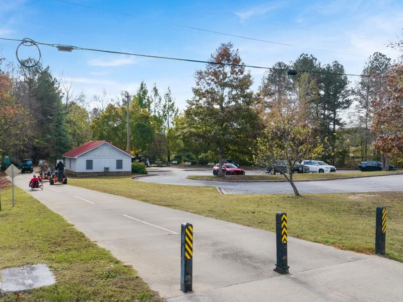 Front exterior of a new home in Oakleigh Glen, Dallas, GA, highlighting curb appeal (Image 2).
