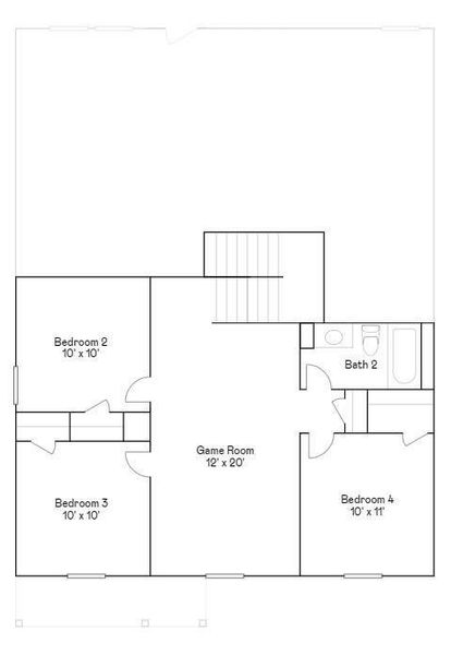2D floor plan layout of this home in , Katy, TX (Image 5).