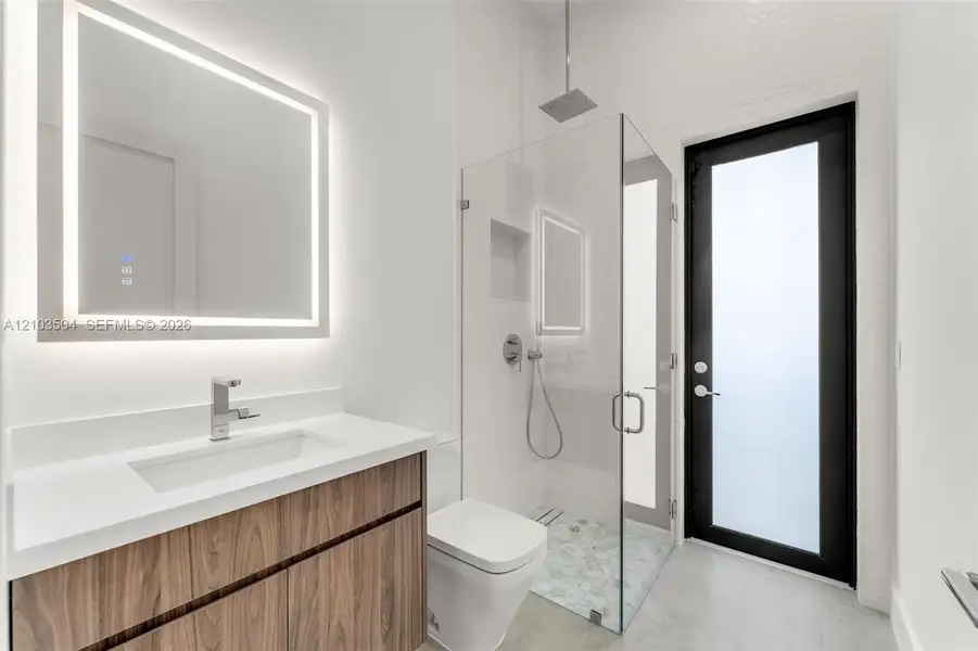 Furnished interior view inside a new home in , Miami (Image 10).