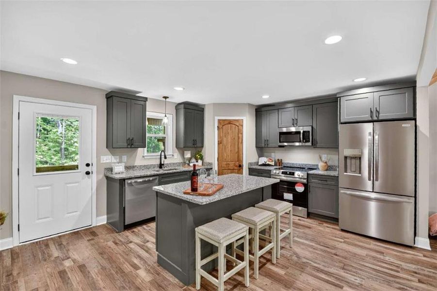 Furnished interior view inside a new home in , Ellijay (Image 8).
