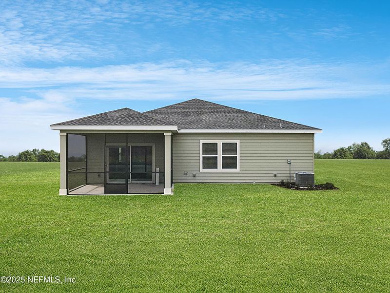 Front exterior of a new home in Edenbrooke at Hyland Trail | 55+: Edenbrooke at Hyland Trail 50s, Green Cove Springs, FL, highlighting curb appeal (Image 22).