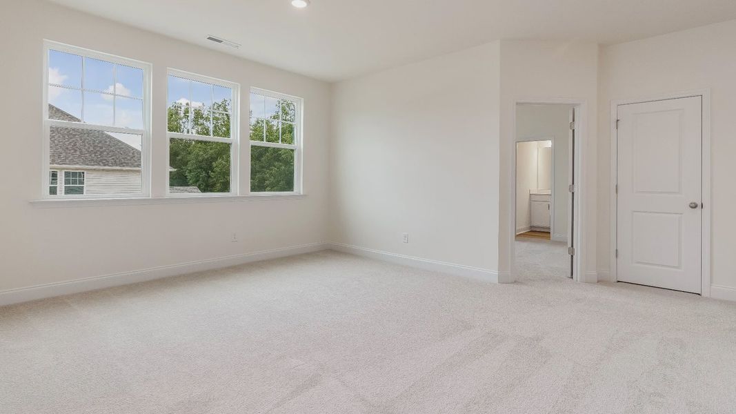 Stonehaven home plan open loft space with connecting bedrooms