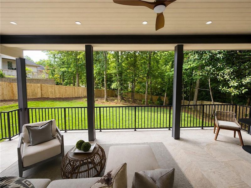 Exterior details and patio area of a home in , Atlanta (Image 14).