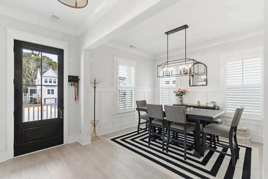 Furnished interior view inside a new home in Overlook at Copahee Sound, Awendaw (Image 11). Furnished interior view inside a new home in Overlook at Copahee Sound, Awendaw (Image 11).