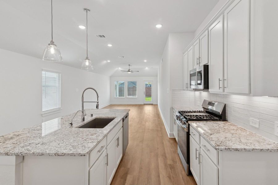 Furnished interior view inside a new home in Lone Star Landing, Montgomery (Image 5). Furnished interior view inside a new home in Lone Star Landing, Montgomery (Image 5).