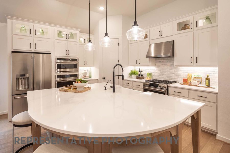 Furnished interior view inside a new home in 6 Creeks at Waterridge, Kyle (Image 27).