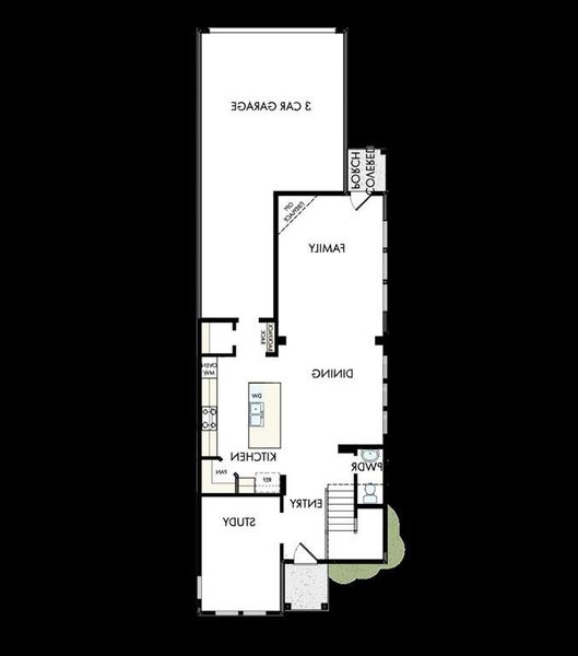 2D floor plan layout of this home in Karis - Cottage Series, Crowley, TX (Image 2). 2D floor plan layout of this home in Karis - Cottage Series, Crowley, TX (Image 2).