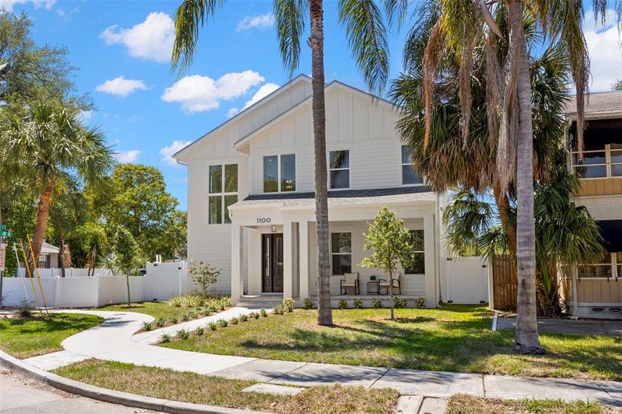 Front exterior of a new home in , St. Petersburg, FL, highlighting curb appeal (Image 29).