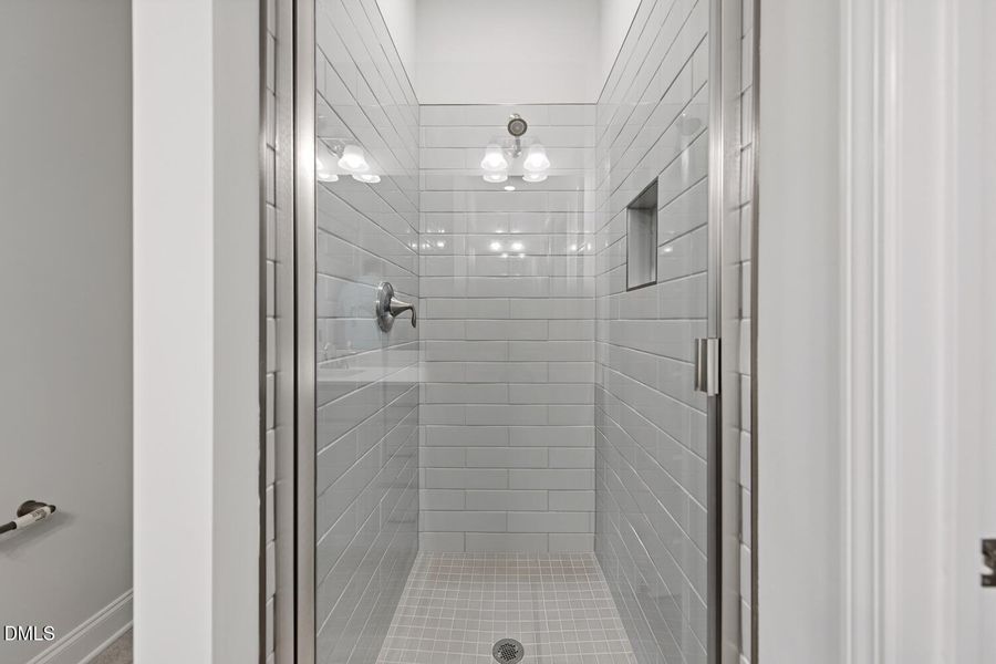Primary walk-in shower