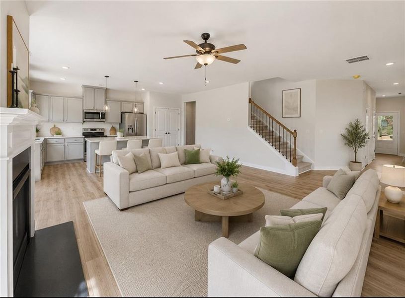 Furnished interior view inside a new home in Neely Farm, Covington (Image 7). Furnished interior view inside a new home in Neely Farm, Covington (Image 7).