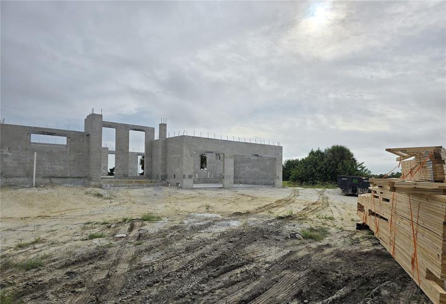 In-progress construction of a new home in , Placida, FL (Image 2).