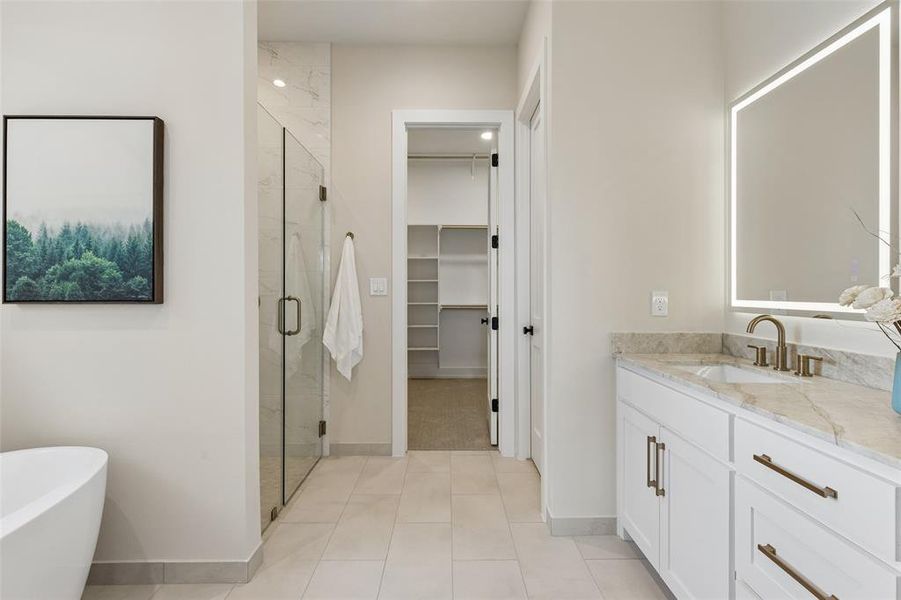 Furnished interior view inside a new home in , Sherman (Image 20).