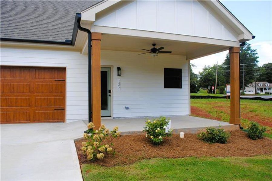 Exterior details and patio area of a home in Ferguson Corners, Emerson (Image 22).