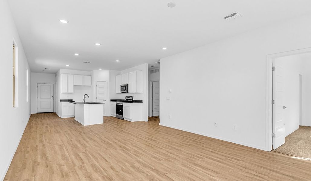 Spacious, unfurnished interior of a new home in Coronet at Gladden Farms, Marana (Image 20). Spacious, unfurnished interior of a new home in Coronet at Gladden Farms, Marana (Image 20).
