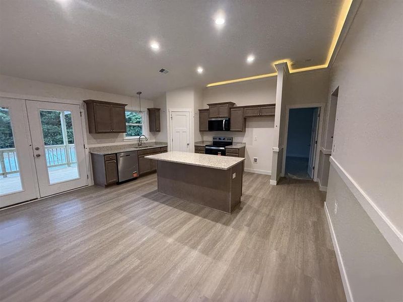 Furnished interior view inside a new home in Davis Heights, Inman (Image 5).