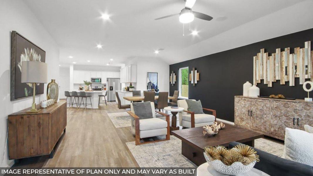 Furnished interior view inside a new home in Newport Pointe, Crosby (Image 12).