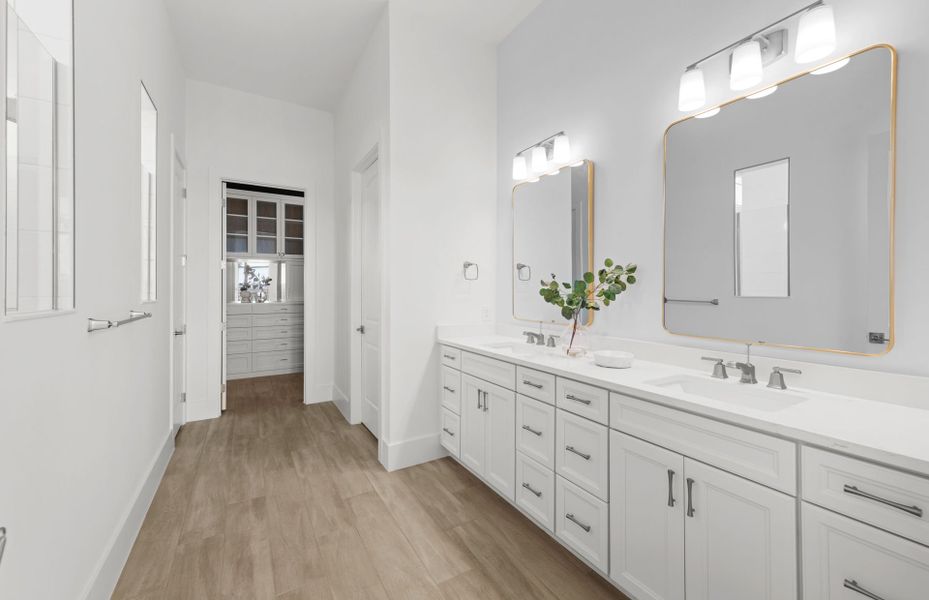 Owner's suite with dual sink vanity Owner's suite with dual sink vanity
