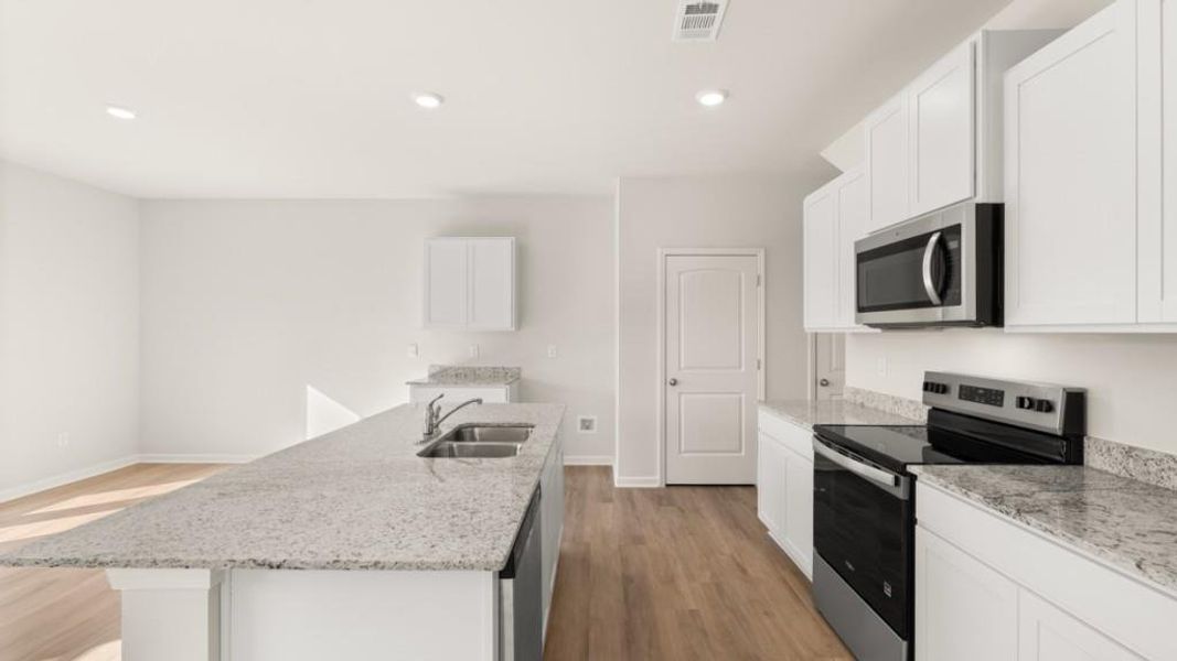 Furnished interior view inside a new home in Pointe Park, Union City (Image 4).