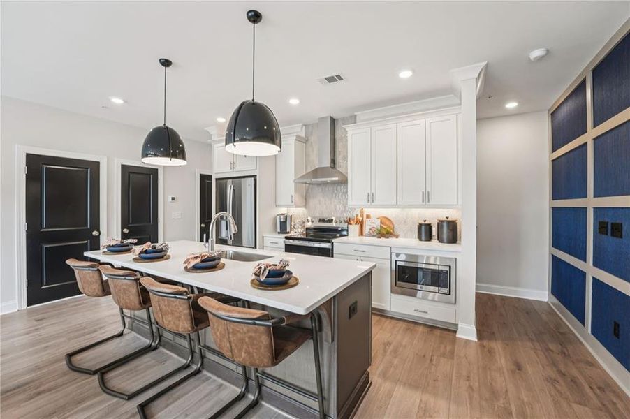 Furnished interior view inside a new home in Market Square at Sawnee Village, Cumming (Image 7).
