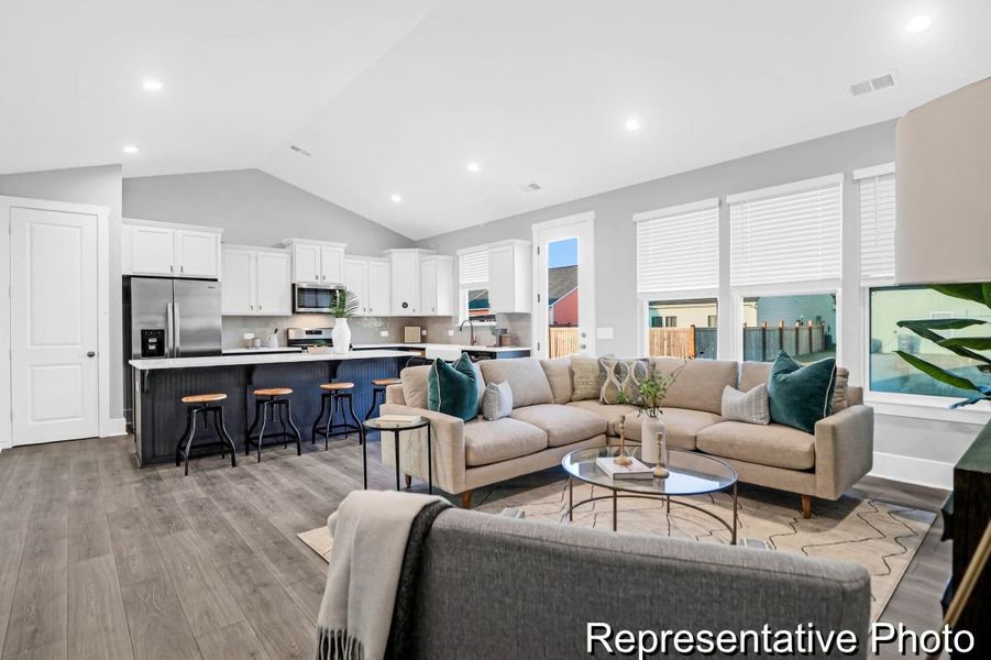Furnished interior view inside a new home in Homecoming, Ravenel (Image 9).