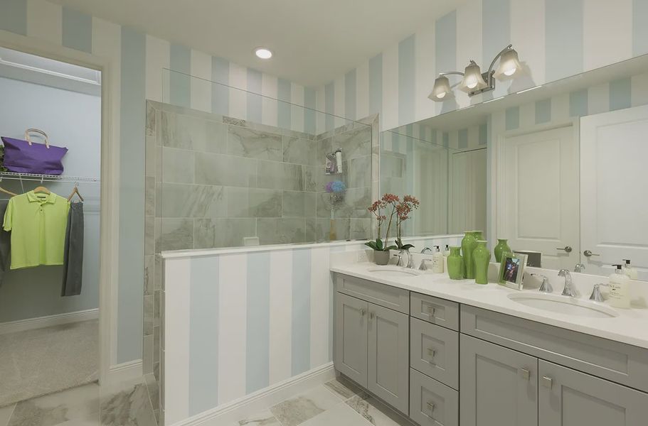 Furnished interior view inside a new home in Boca Royale Golf and Country Club at Wellen Park, Englewood (Image 15).