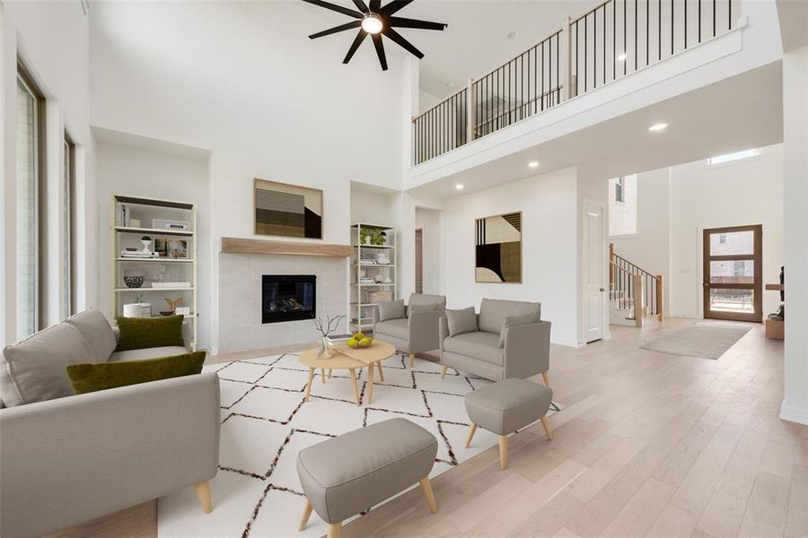 Furnished interior view inside a new home in Inspiration - Paradise Village, Wylie (Image 14). Furnished interior view inside a new home in Inspiration - Paradise Village, Wylie (Image 14).