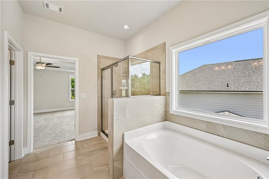 Furnished interior view inside a new home in Mallard’s Landing, Jefferson (Image 11).