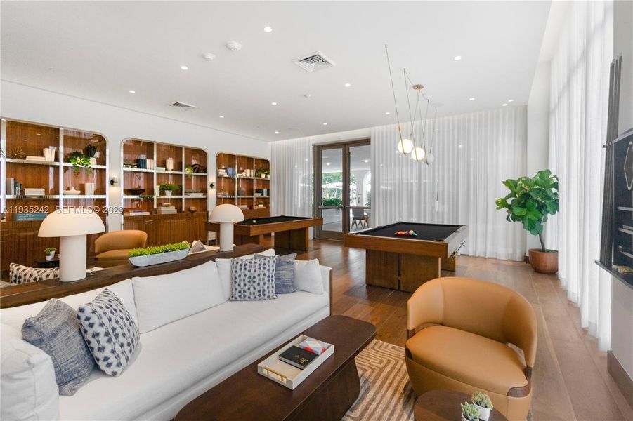 Furnished interior view inside a new home in , Miami (Image 16).