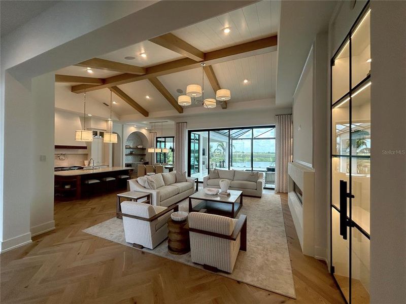Furnished interior view inside a new home in Wild Blue at Waterside, Sarasota (Image 4).