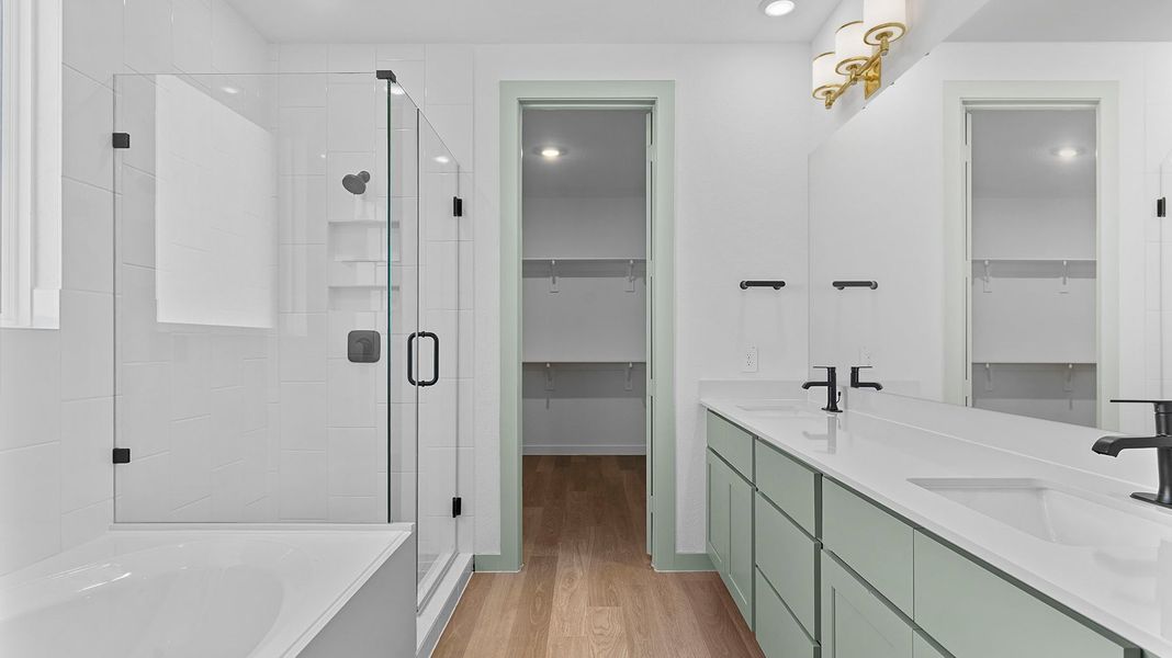 Furnished interior view inside a new home in Westland Ranch 50' Homesites, League City (Image 6).